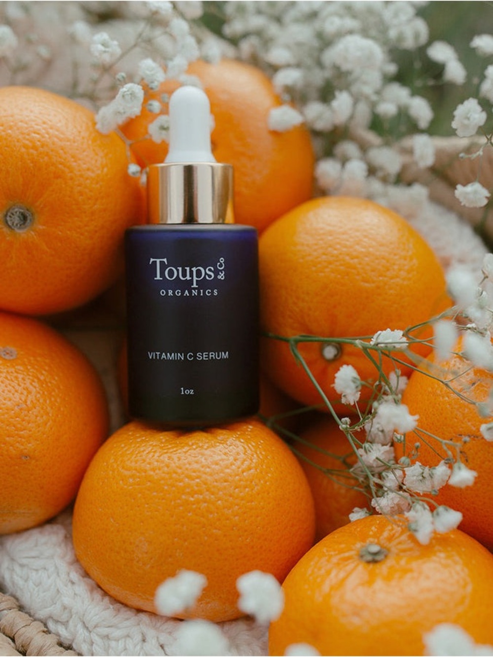 Toups&Co Organics Vitamin C Serum - Deep blue Bottle, 1 oz New